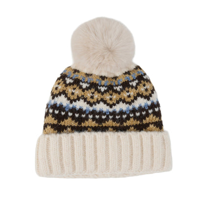 Aspen Fair Isle Pom Beanie