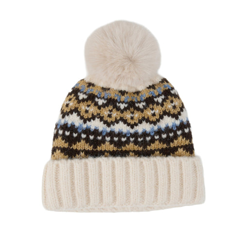 Aspen Fair Isle Pom Beanie