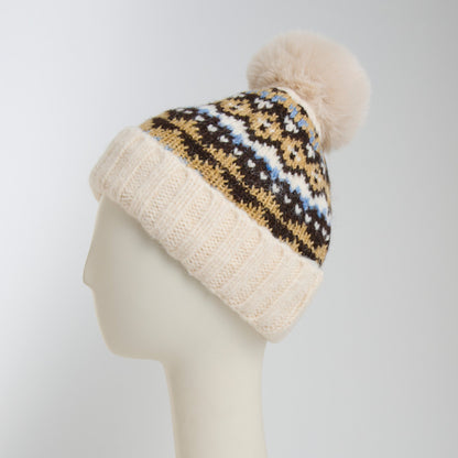 Aspen Fair Isle Pom Beanie