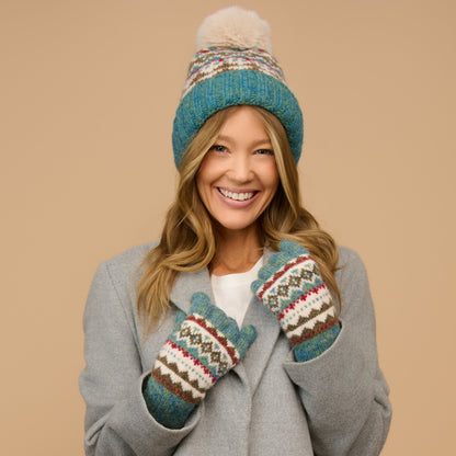 Aspen Fair Isle Pom Beanie
