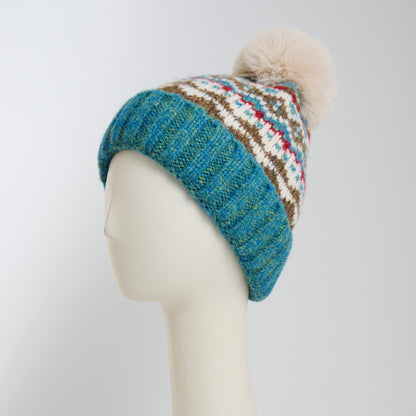 Aspen Fair Isle Pom Beanie