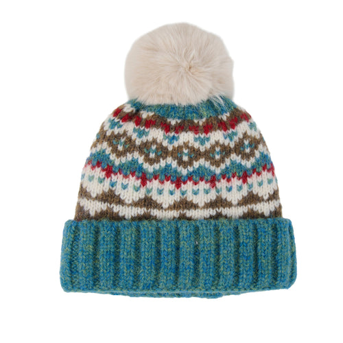 Aspen Fair Isle Pom Beanie