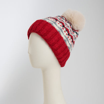 Aspen Fair Isle Pom Beanie
