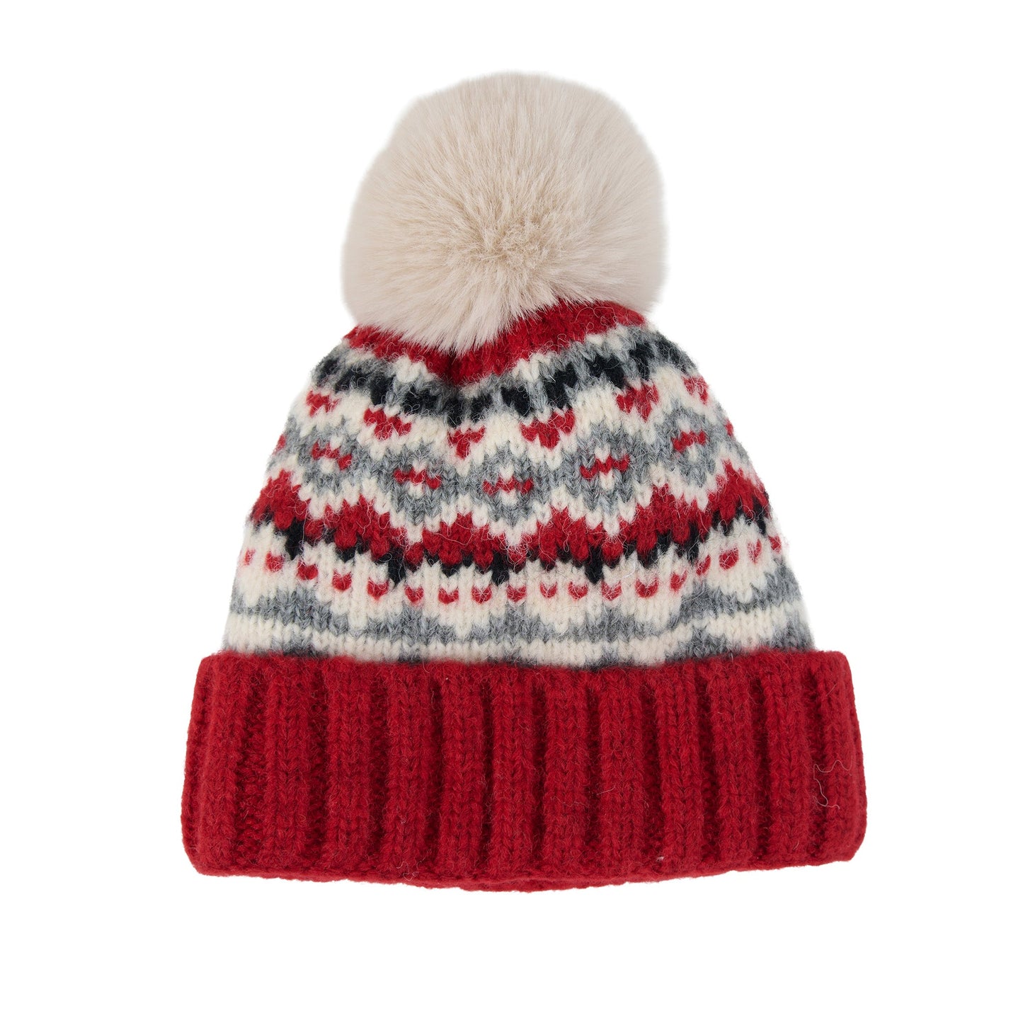 Aspen Fair Isle Pom Beanie