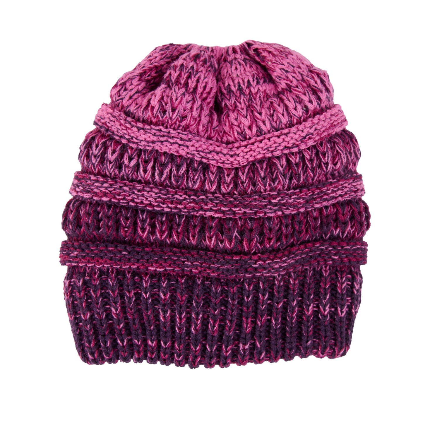 Hadley Ombre Crochet Knit Beanie