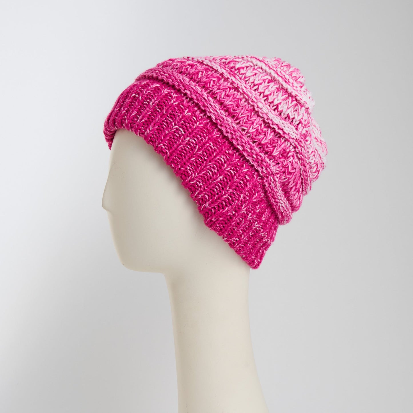 Hadley Ombre Crochet Knit Beanie