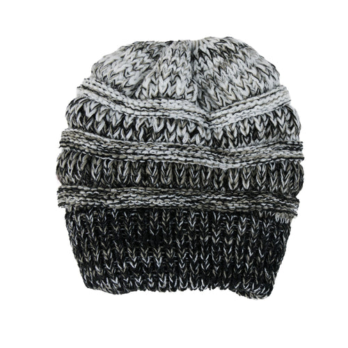 Hadley Ombre Crochet Knit Beanie