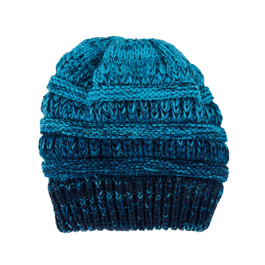 Hadley Ombre Crochet Knit Beanie