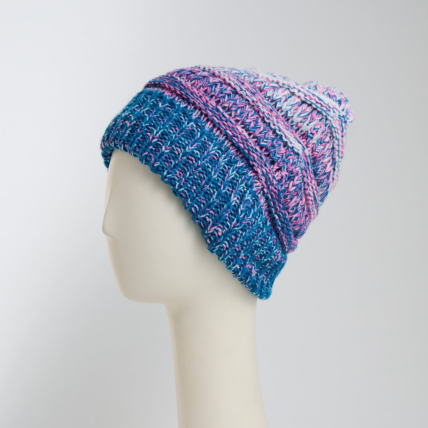 Hadley Ombre Crochet Knit Beanie