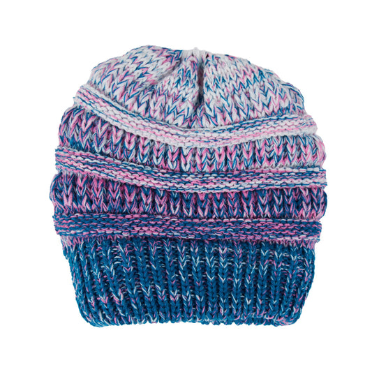 Hadley Ombre Crochet Knit Beanie