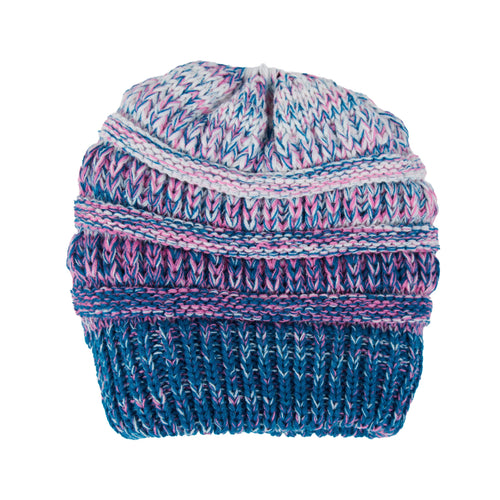 Hadley Ombre Crochet Knit Beanie
