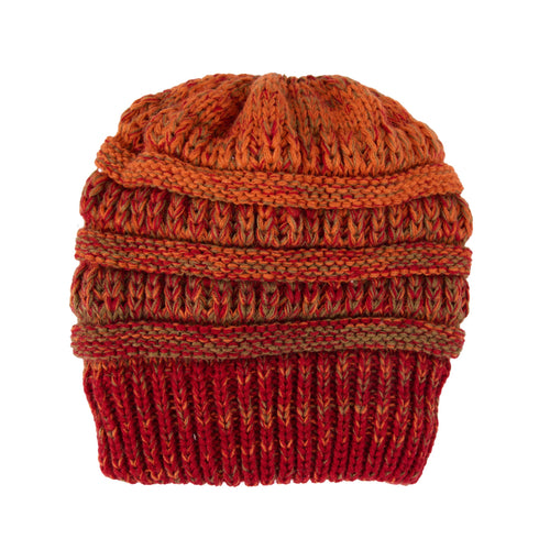Hadley Ombre Crochet Knit Beanie
