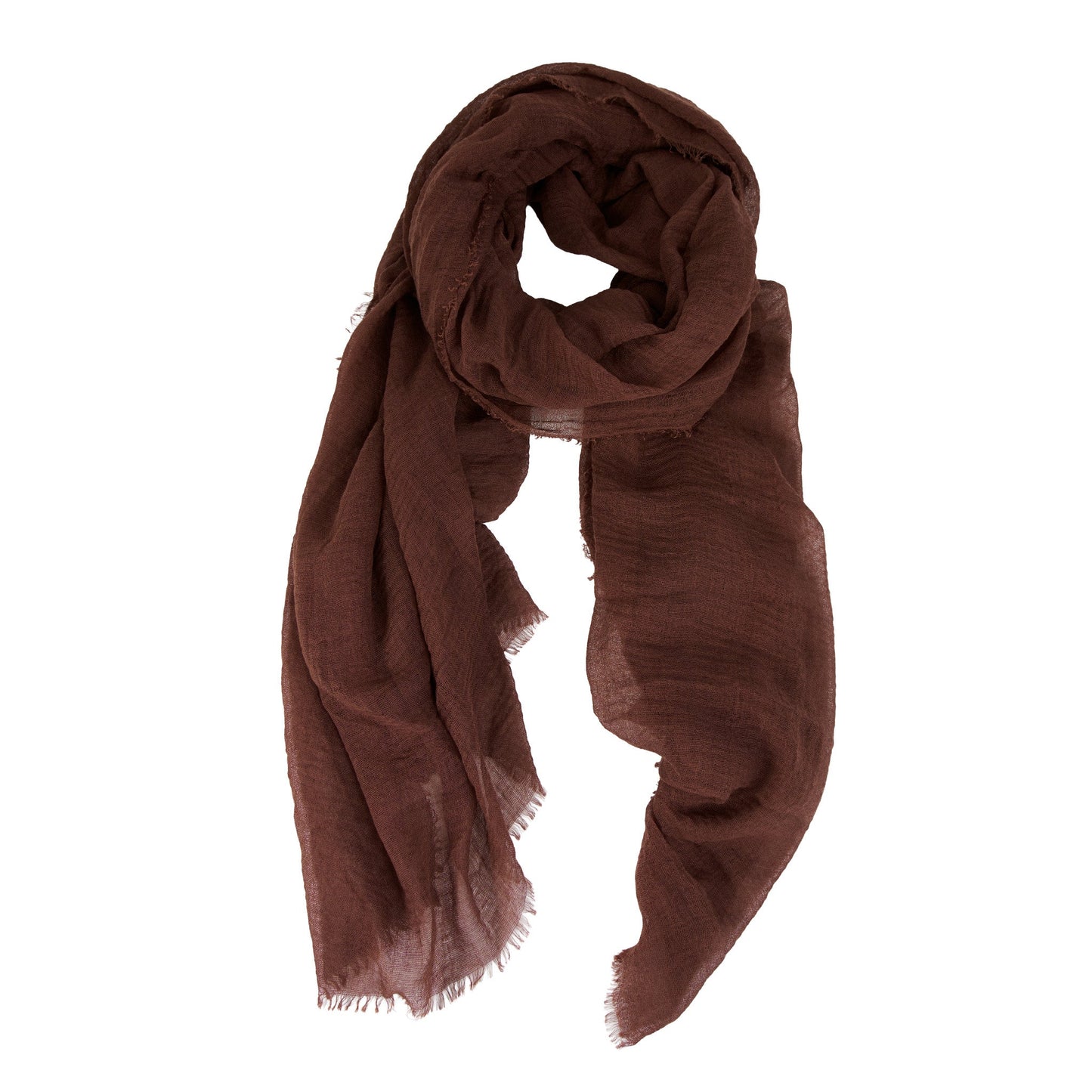 Jaymes Lightweight Raw Edge Scarf