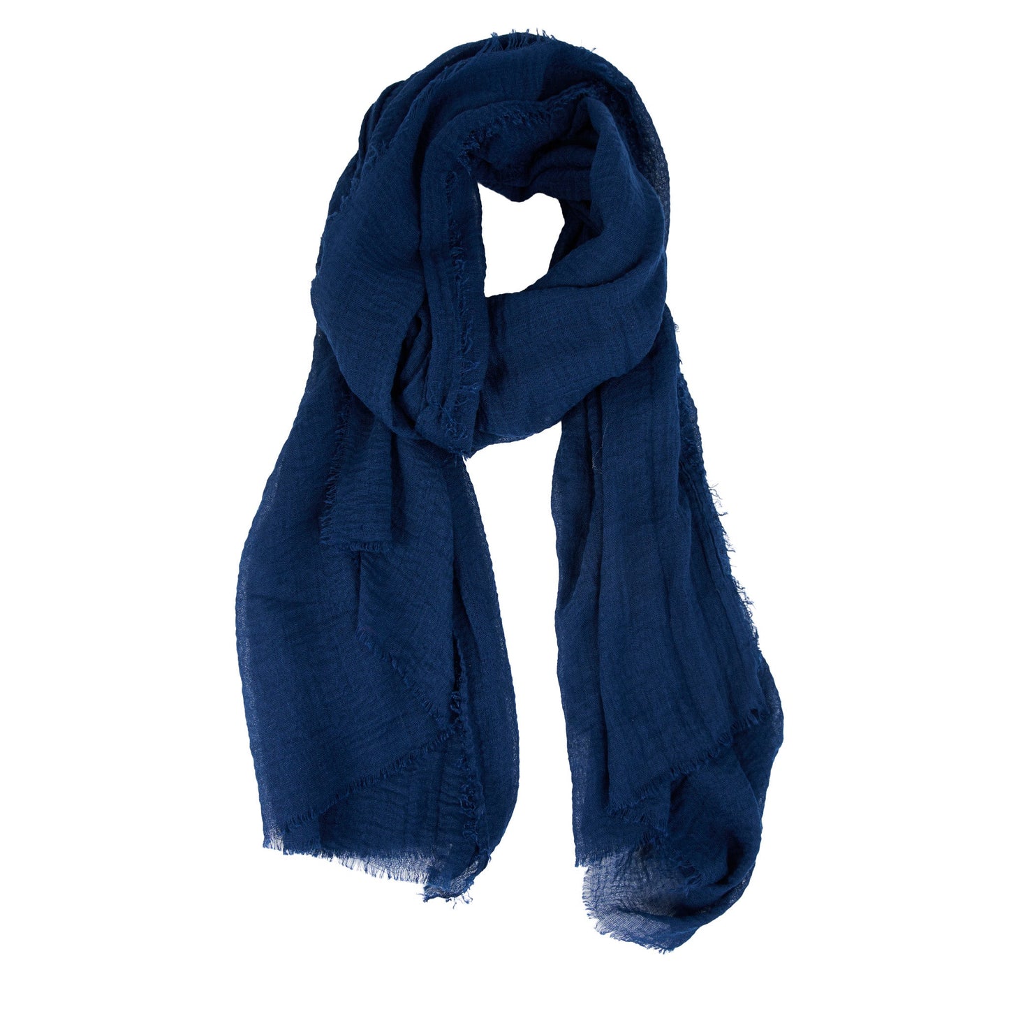 Jaymes Lightweight Raw Edge Scarf