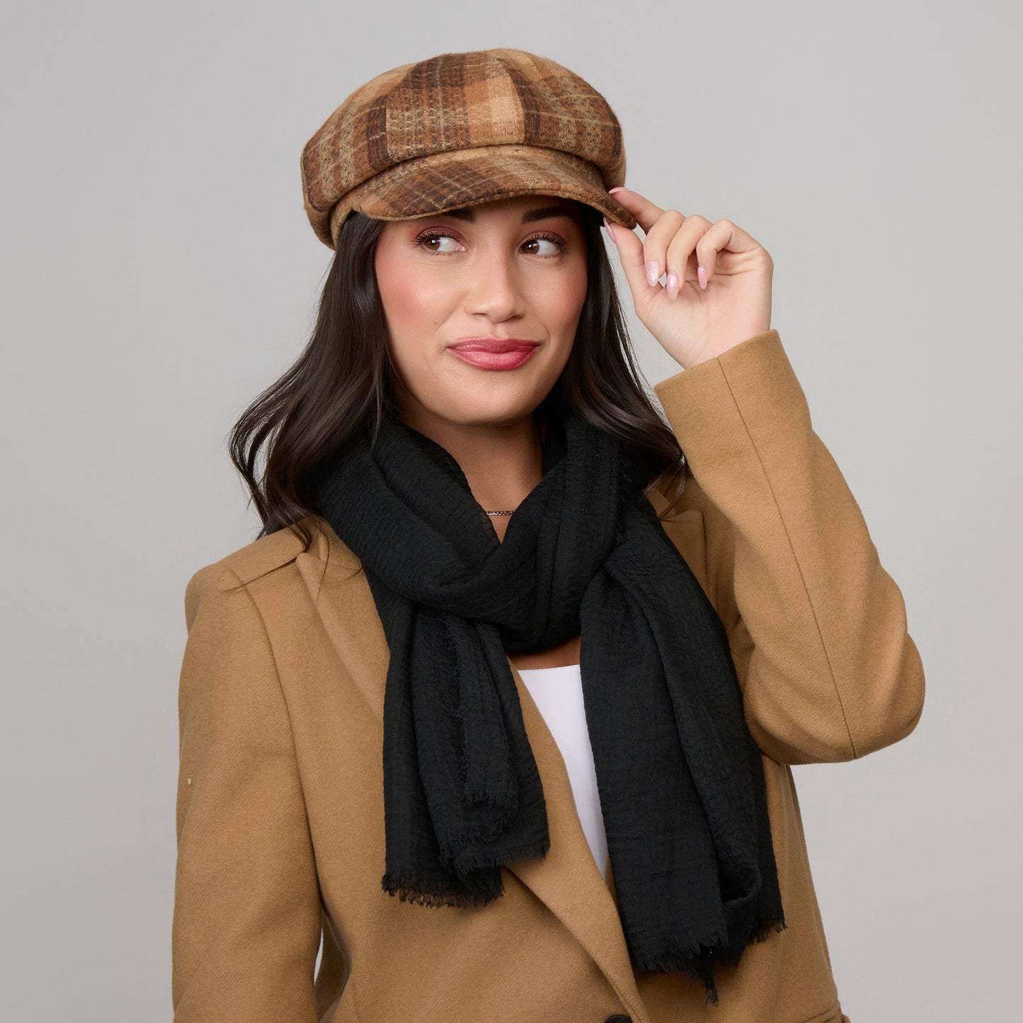 Jaymes Lightweight Raw Edge Scarf