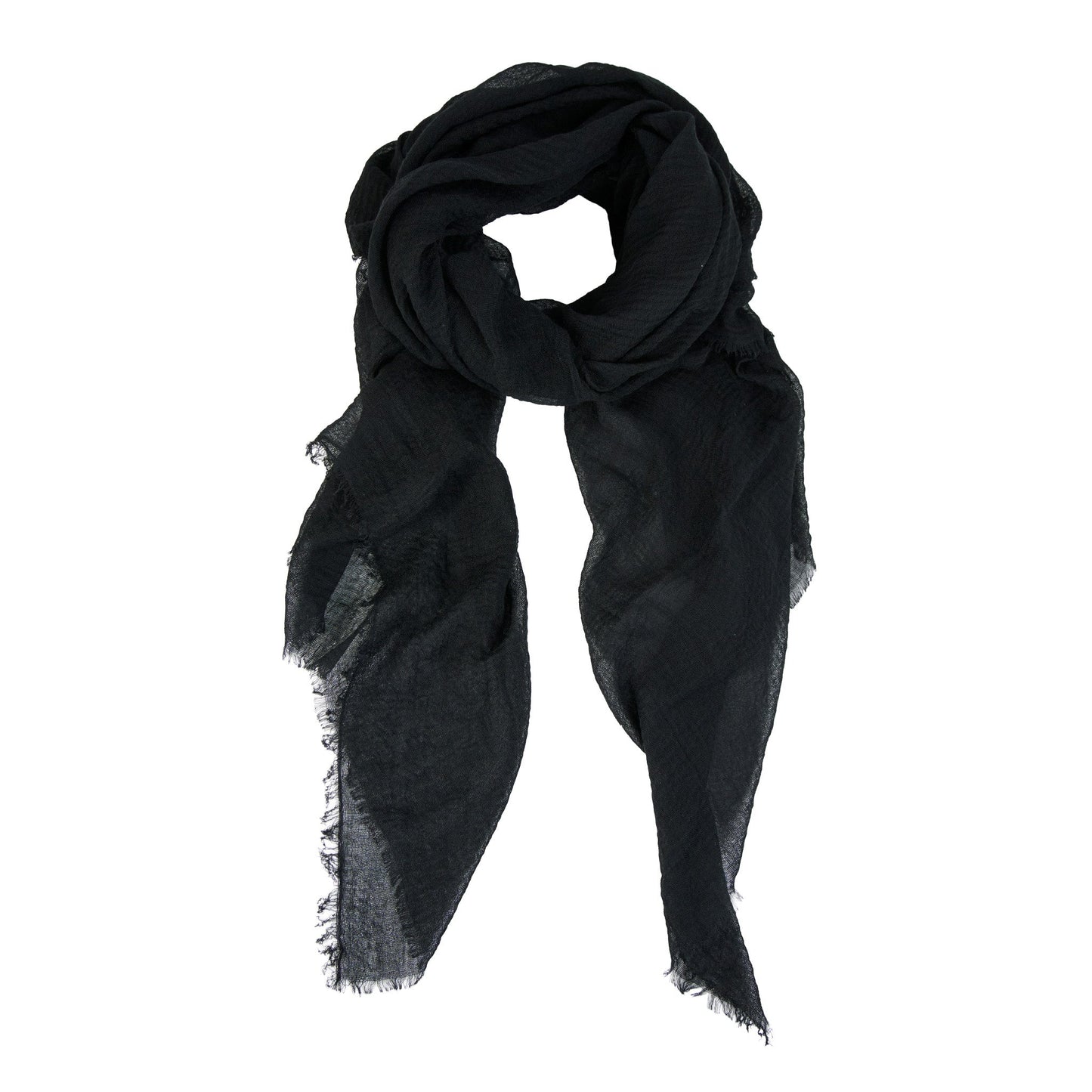 Jaymes Lightweight Raw Edge Scarf