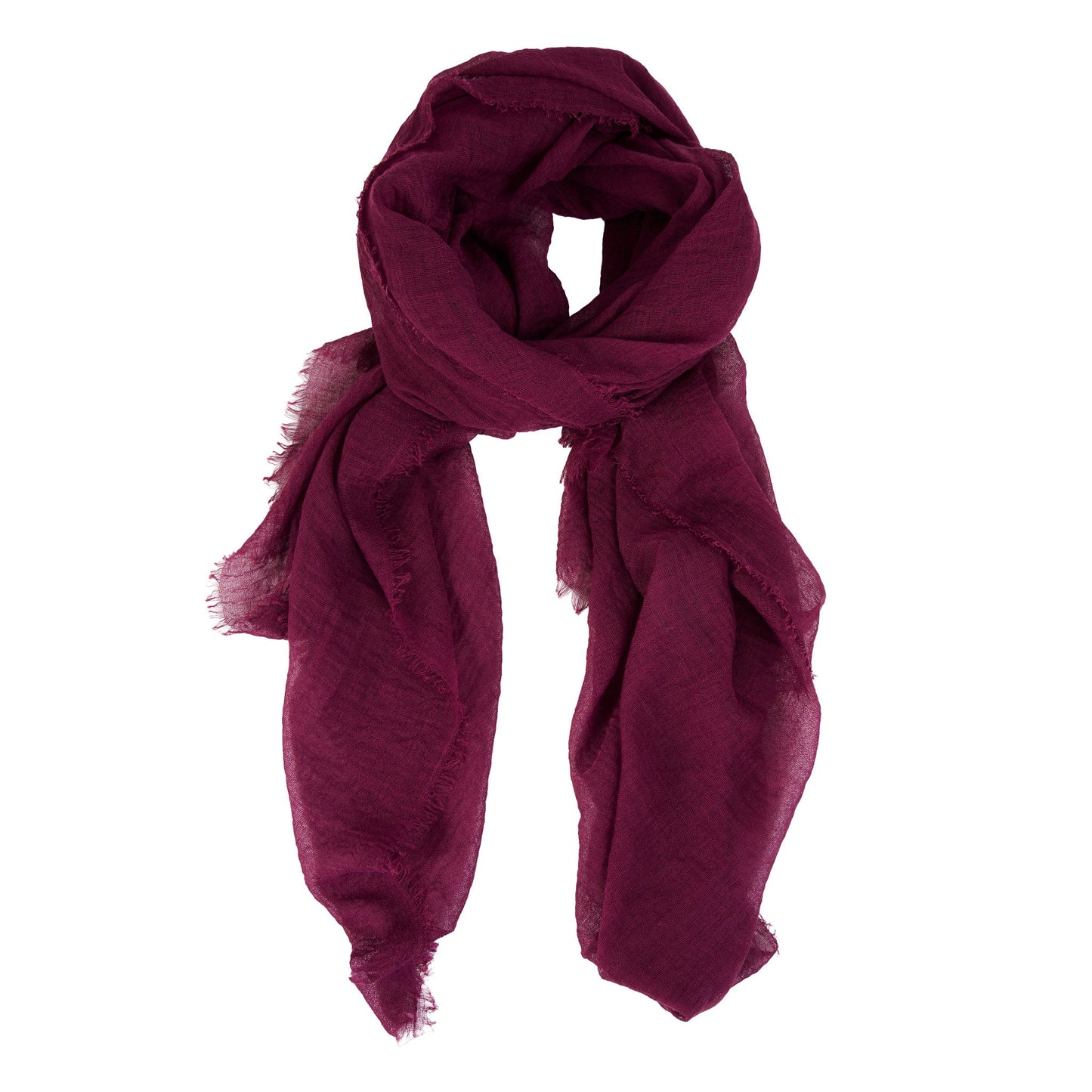Jaymes Lightweight Raw Edge Scarf