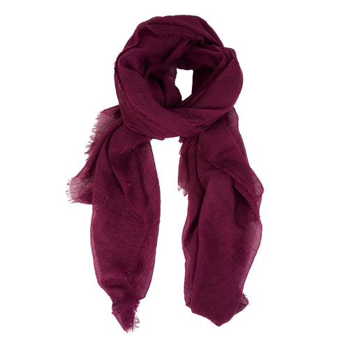 Jaymes Lightweight Raw Edge Scarf