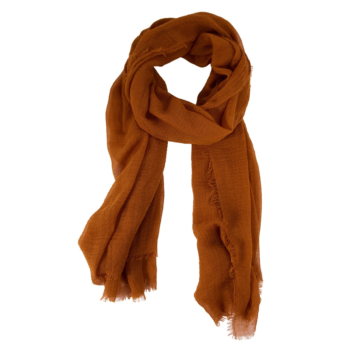 Jaymes Lightweight Raw Edge Scarf