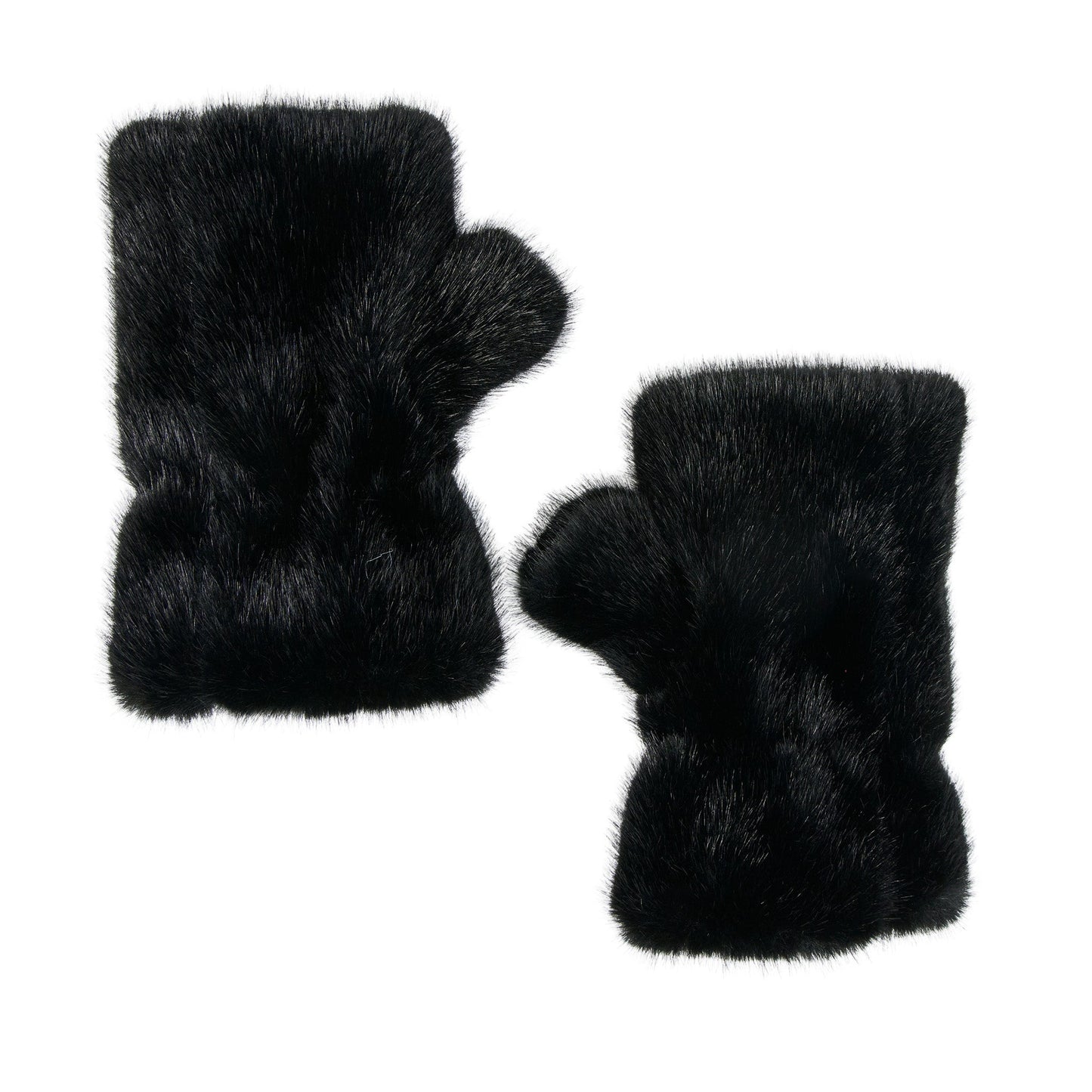 Elli Faux Fur Fingerless Gloves