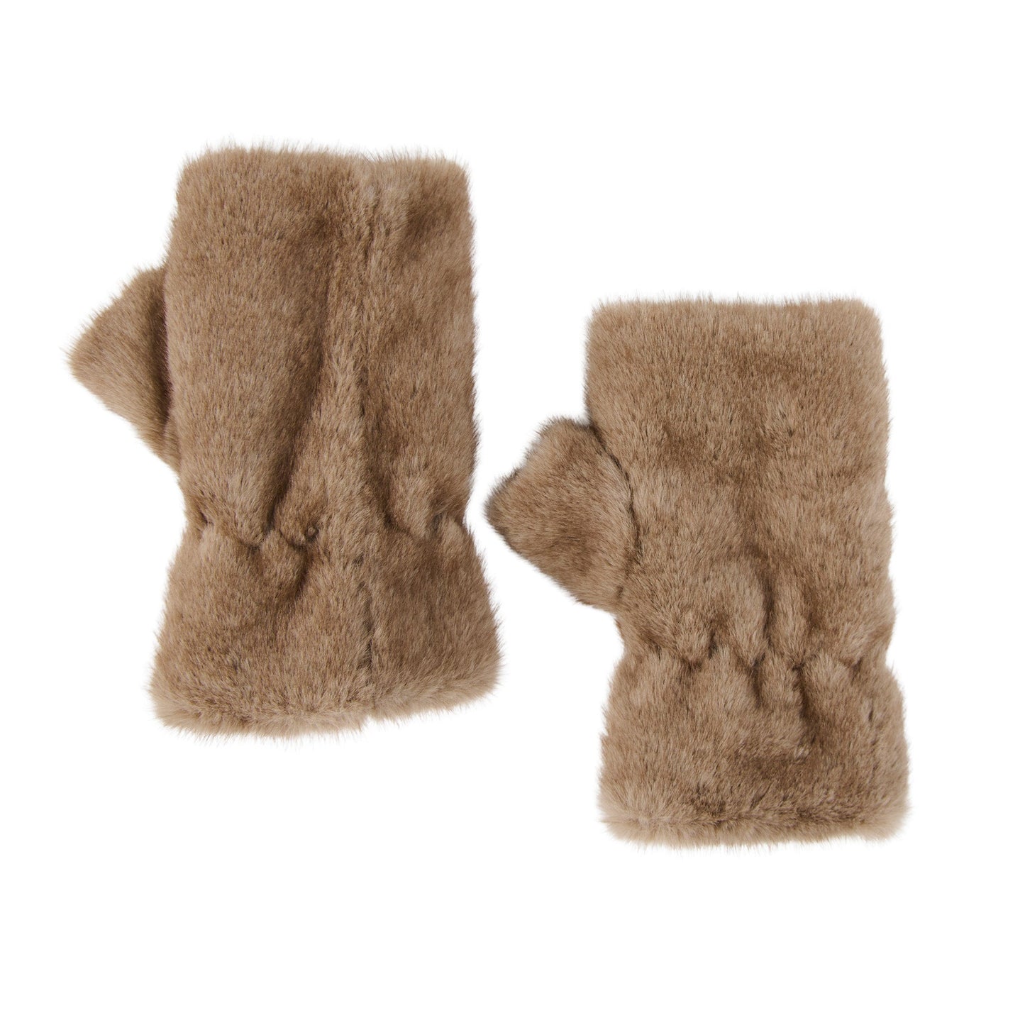 Elli Faux Fur Fingerless Gloves