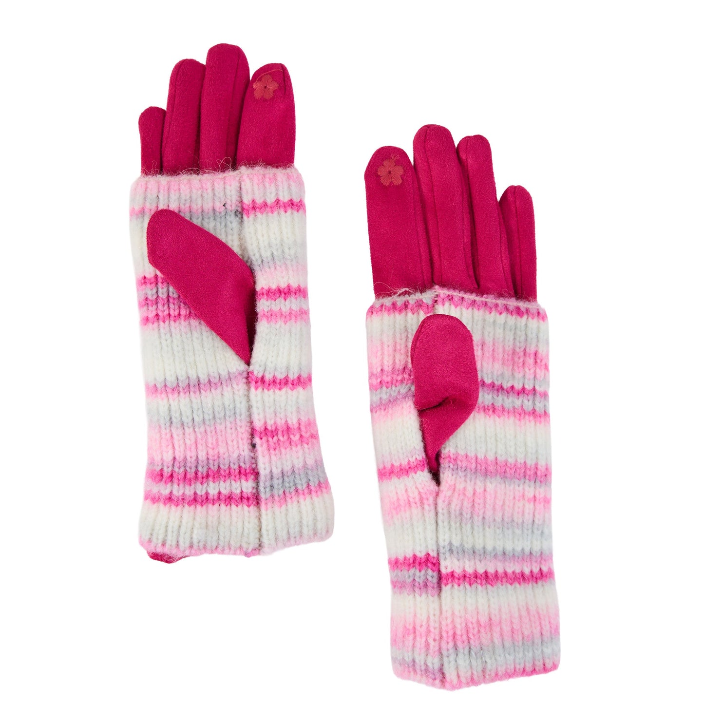 Rielle Faux Suede Convertible Gloves