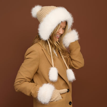 Natalie Faux Fur Tassel Winter Hat