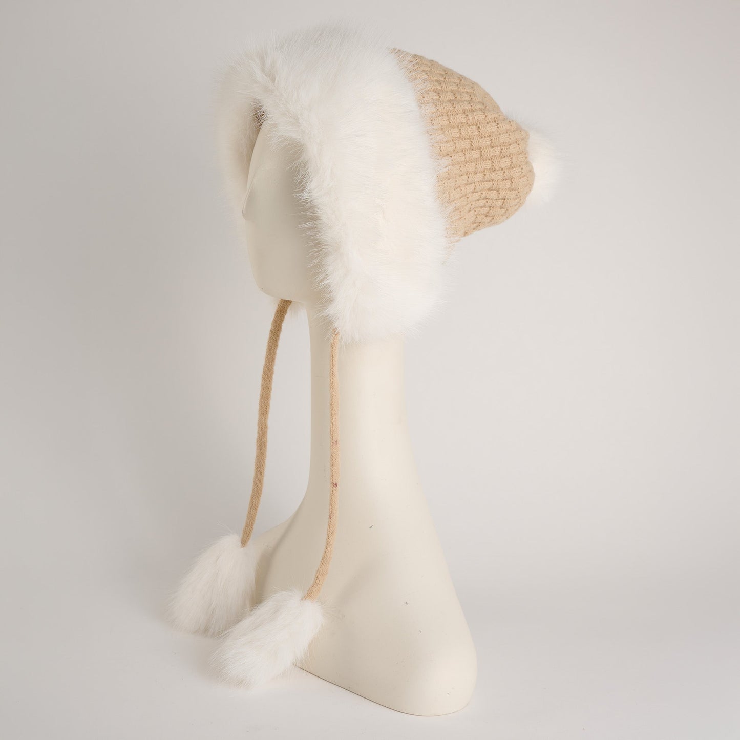 Natalie Faux Fur Tassel Winter Hat