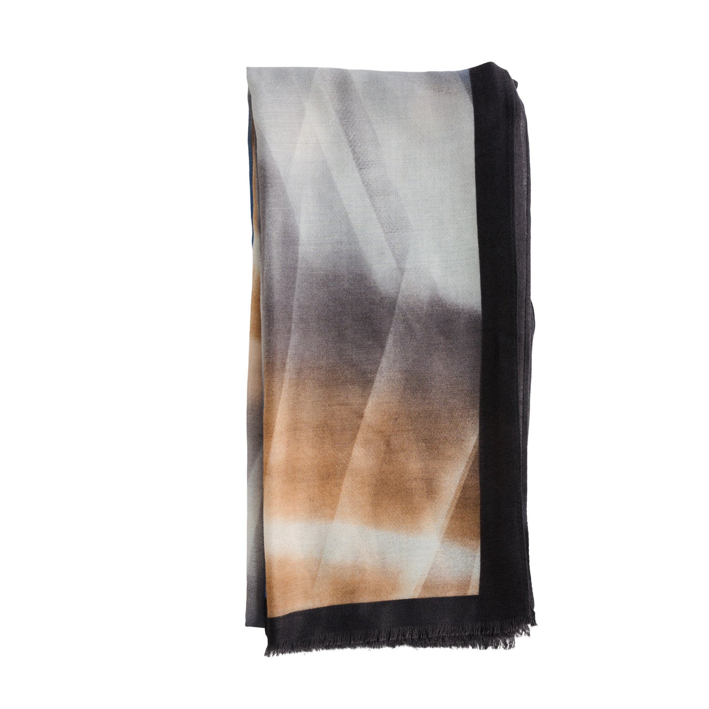 Elison Ombre Raw Edge Lightweight Scarf