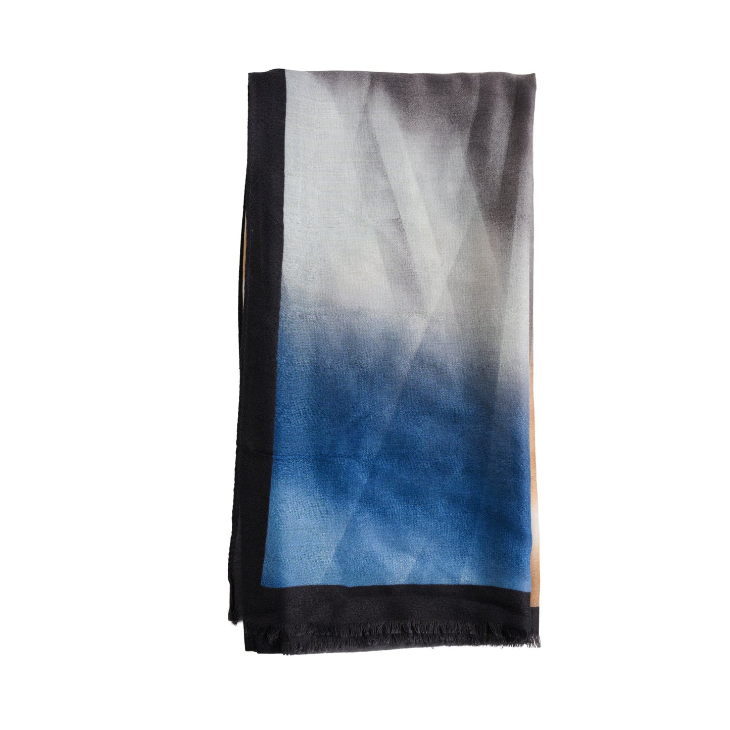 Elison Ombre Raw Edge Lightweight Scarf