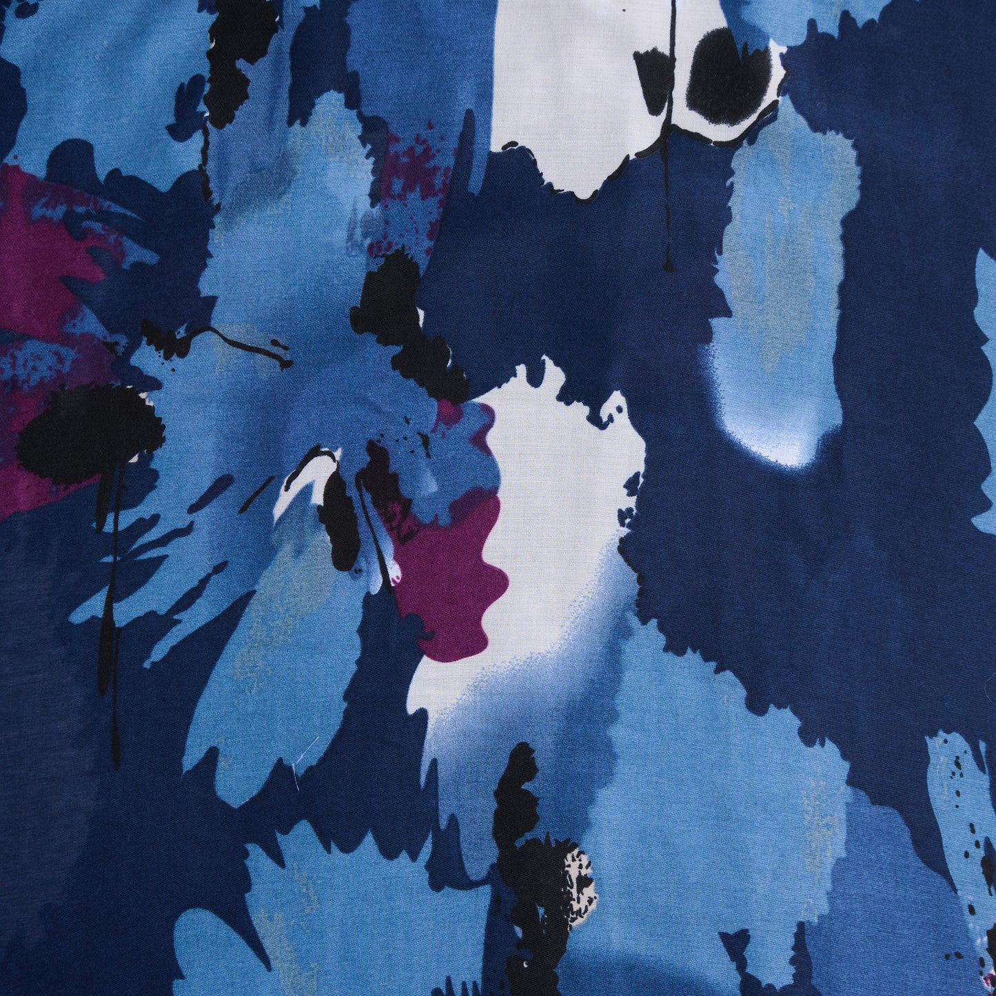 Laurel Abstract Floral Raw Edge Lightweight Scarf