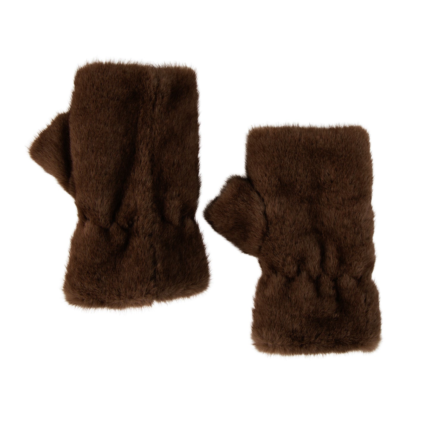 Elli Faux Fur Fingerless Gloves