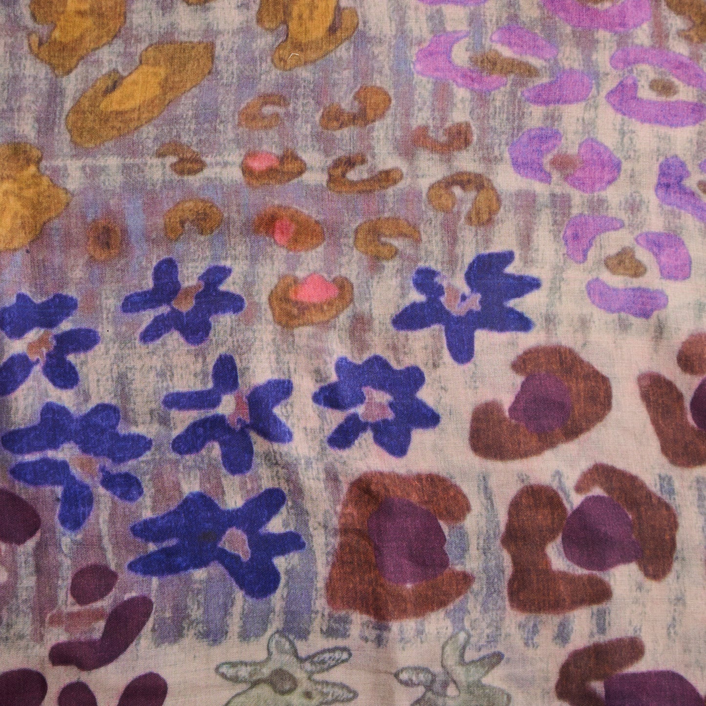 Jones Abstract Raw Edge Lightweight Scarf