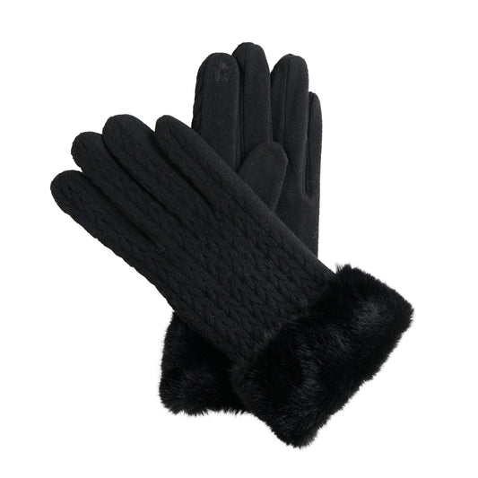Solene Faux Fur Lined Gloves