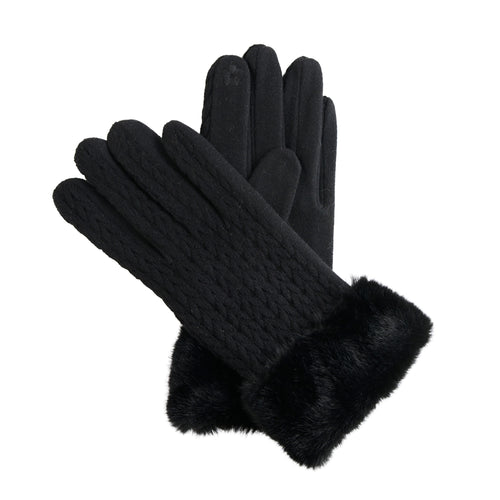 Solene Faux Fur Lined Gloves