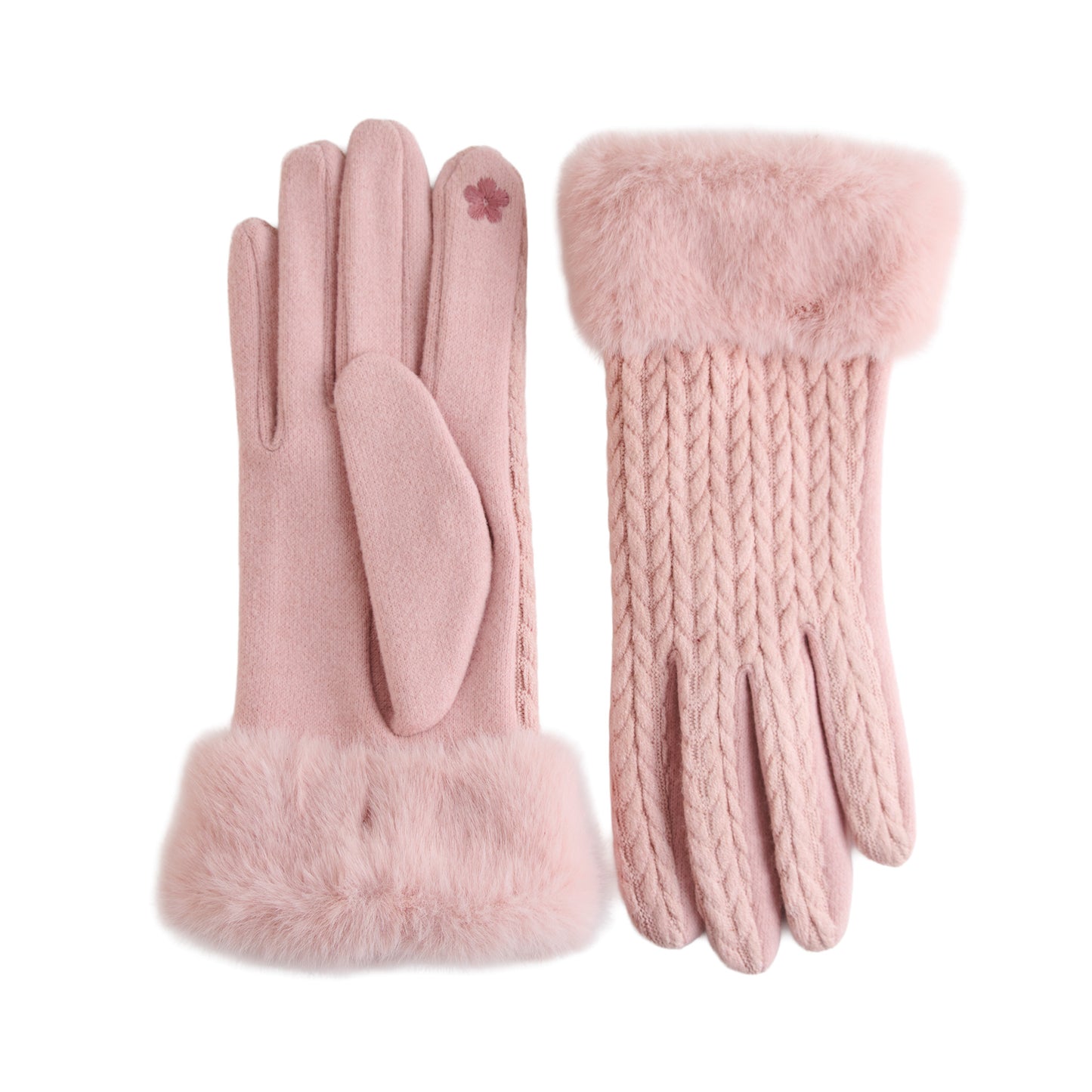 Solene Faux Fur Lined Gloves