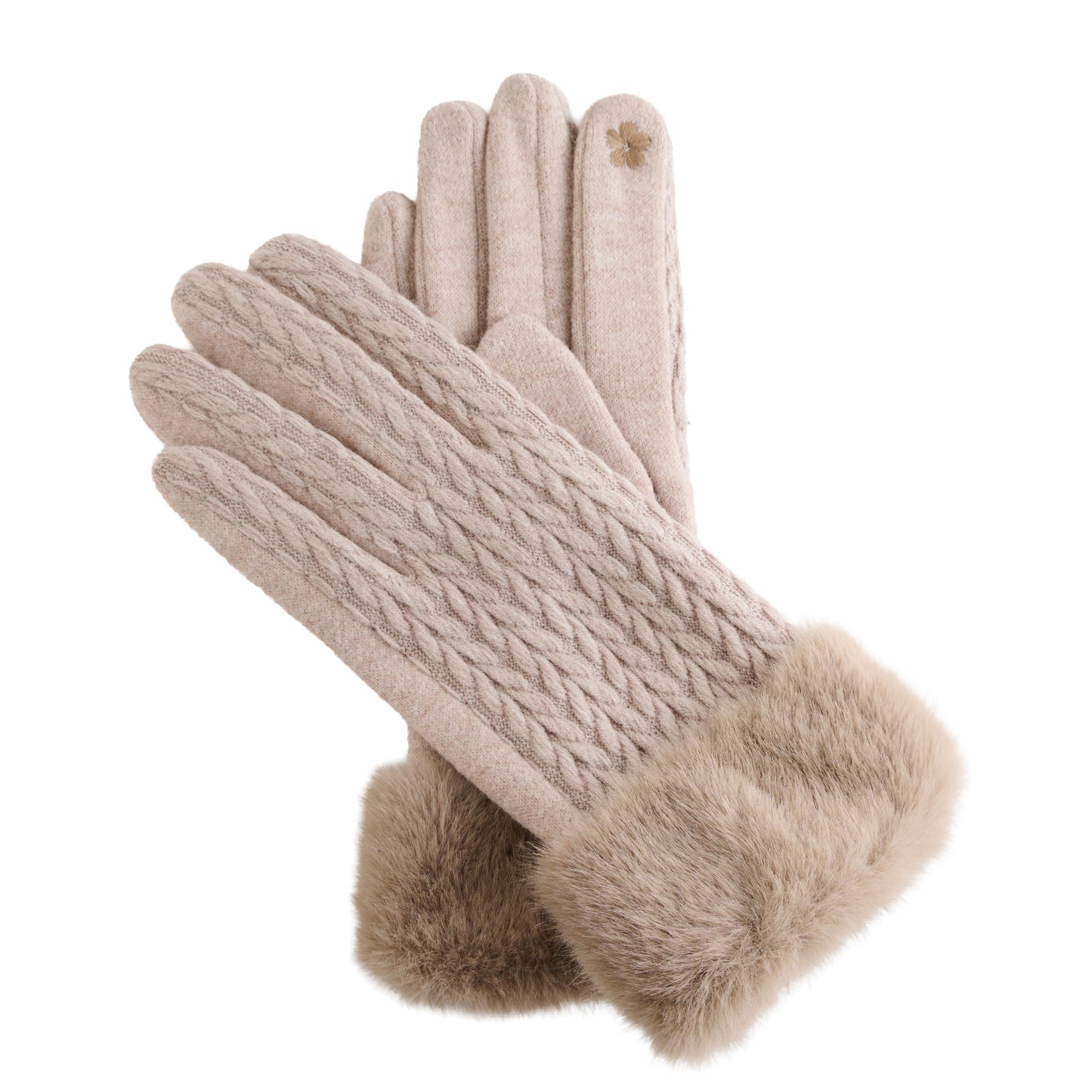 Solene Faux Fur Lined Gloves