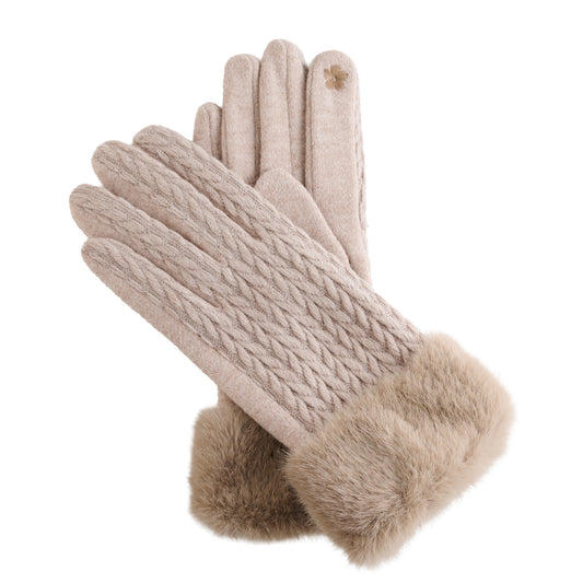 Solene Faux Fur Lined Gloves