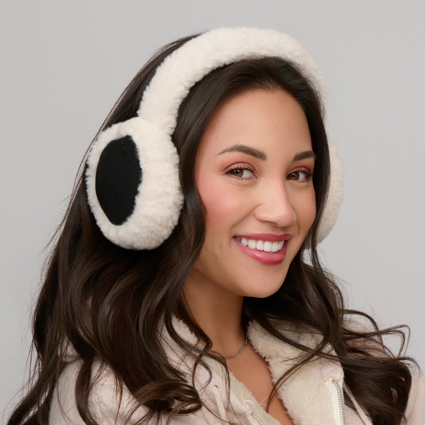 Riley Sherpa Lined Faux Suede Earmuffs