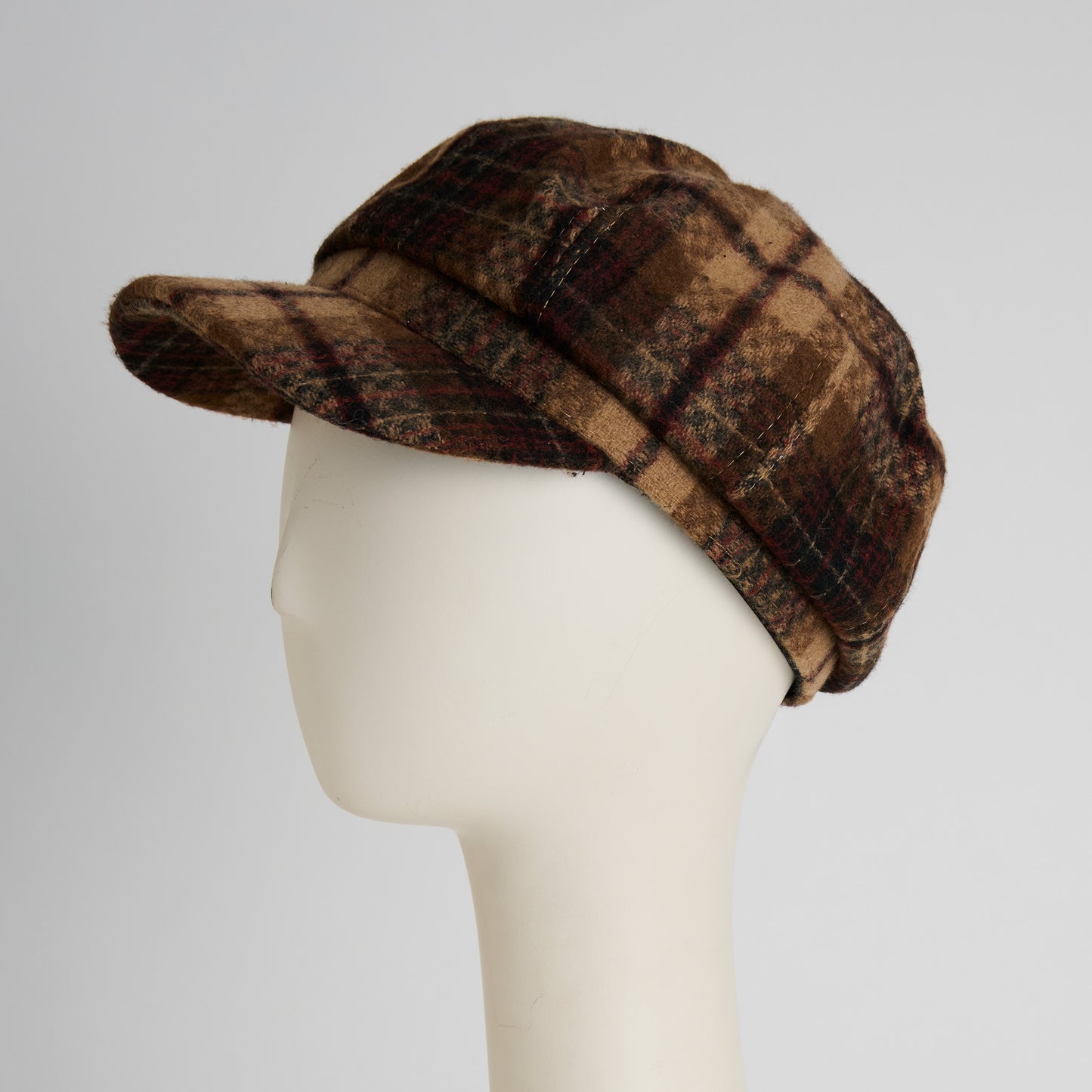 Taran Plaid Newsboy Hat
