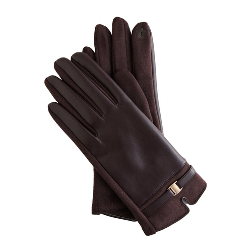 Brynn Vegan Leather Buckle Gloves