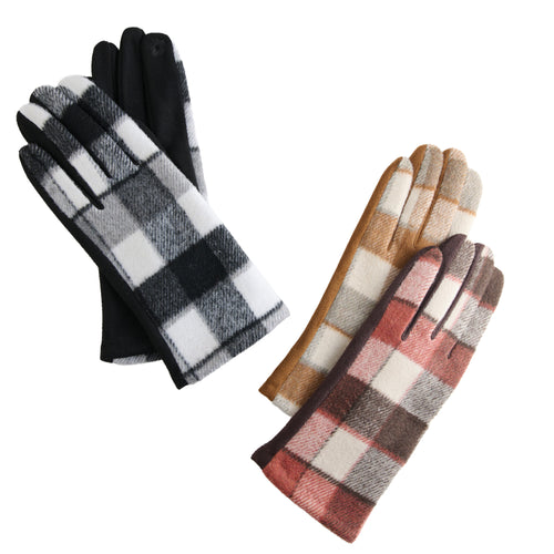 6 Piece Saylor Plaid Glove Assortment
