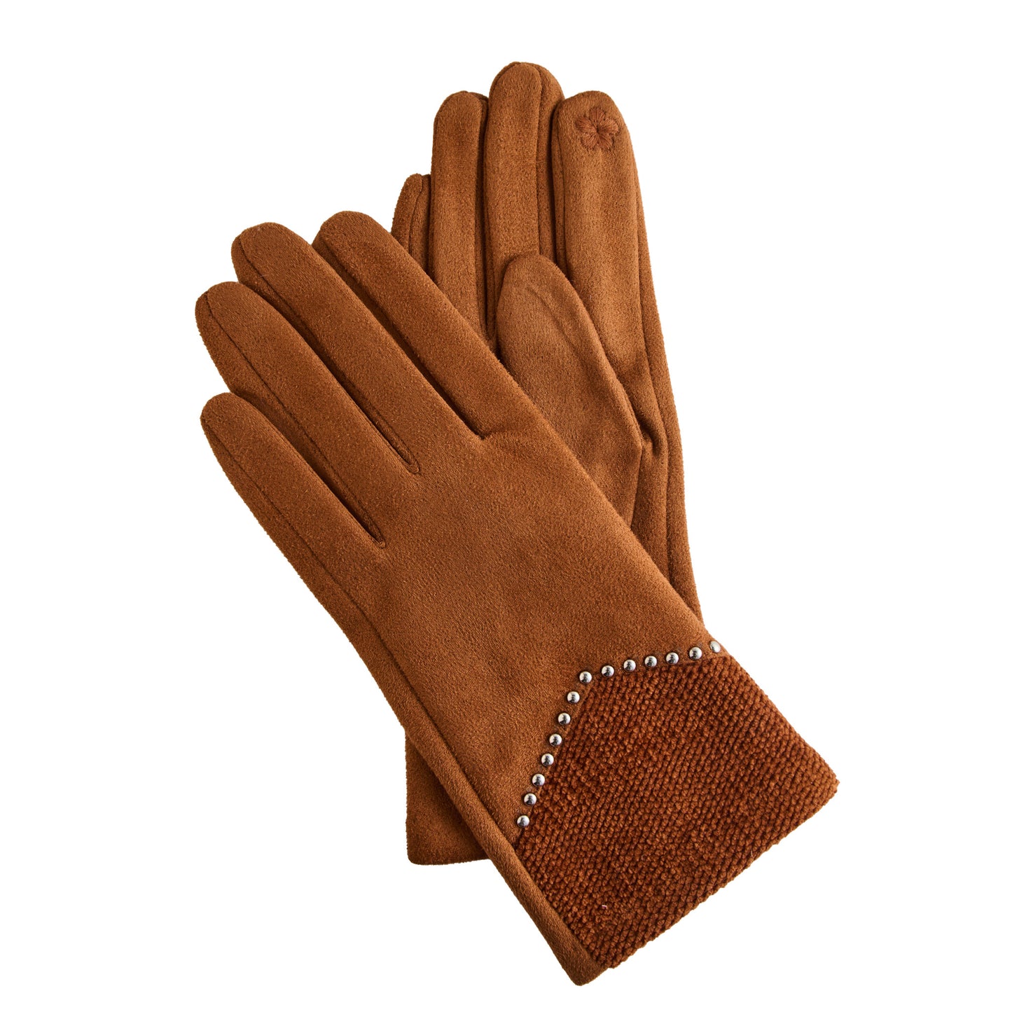 Vienne Faux Suede Studded Gloves