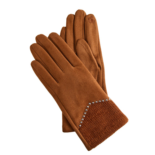Vienne Faux Suede Studded Gloves