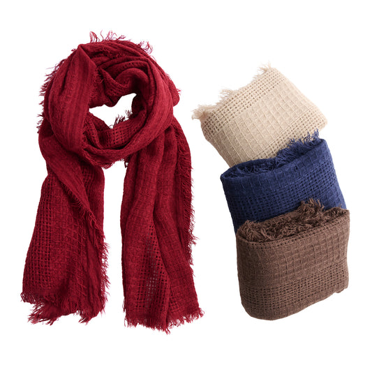 8 Piece Asher Lightweight Fringe Scarf Assortment