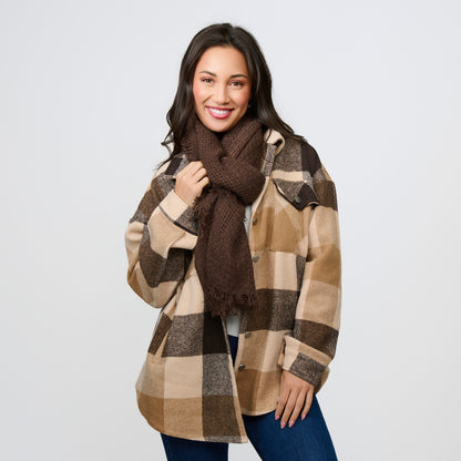 Asher Lightweight Fringe Scarf
