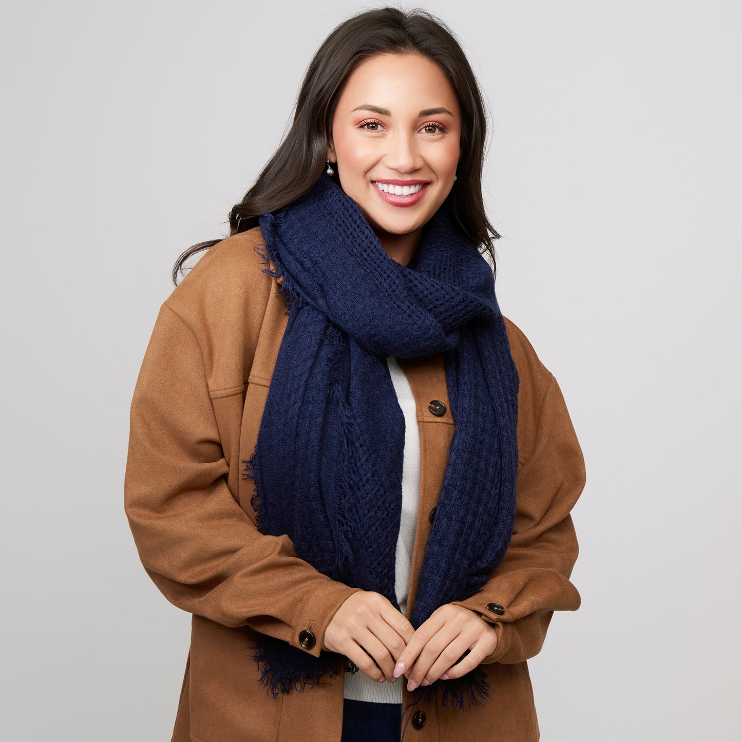 Asher Lightweight Fringe Scarf