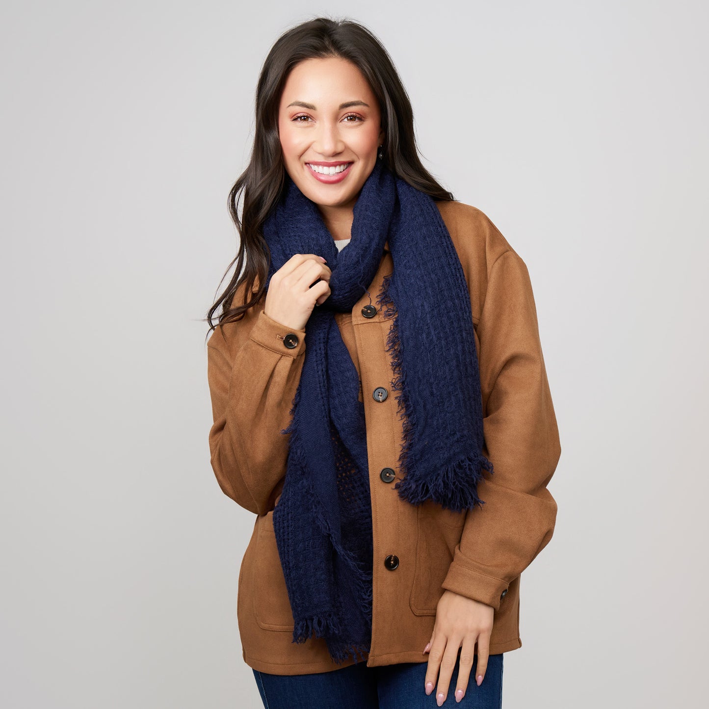 Asher Lightweight Fringe Scarf
