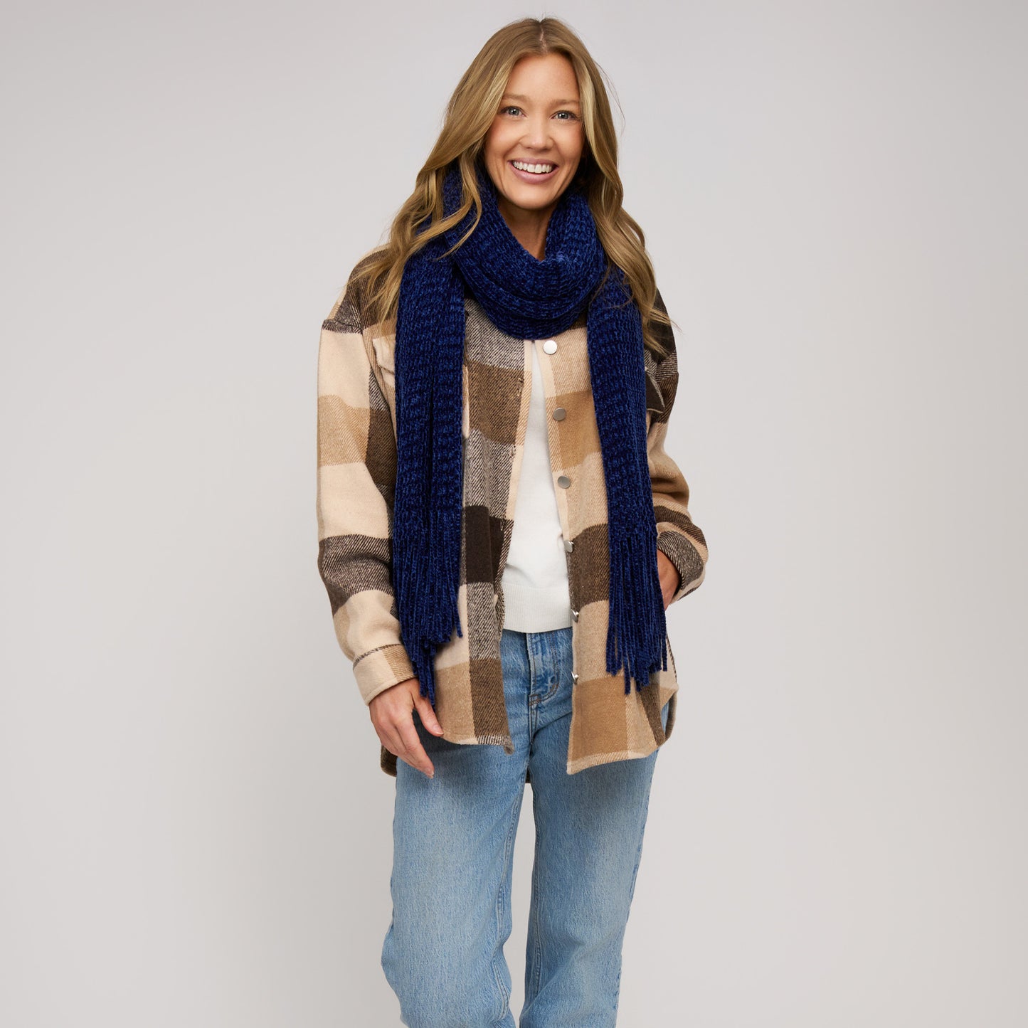 Charli Chenille Fringe Scarf