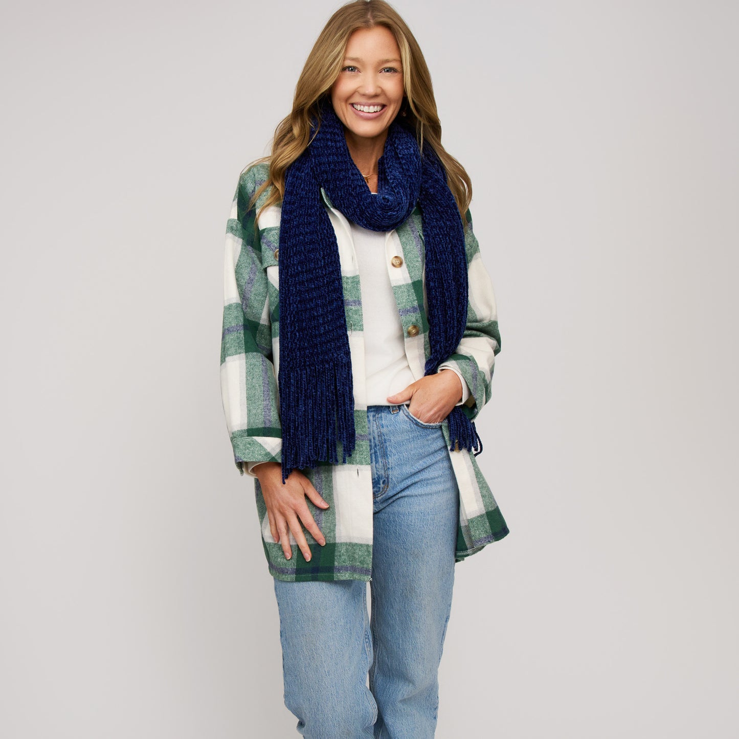 Charli Chenille Fringe Scarf